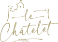 Logo Le Châtelet avec dessin de bâtiment.